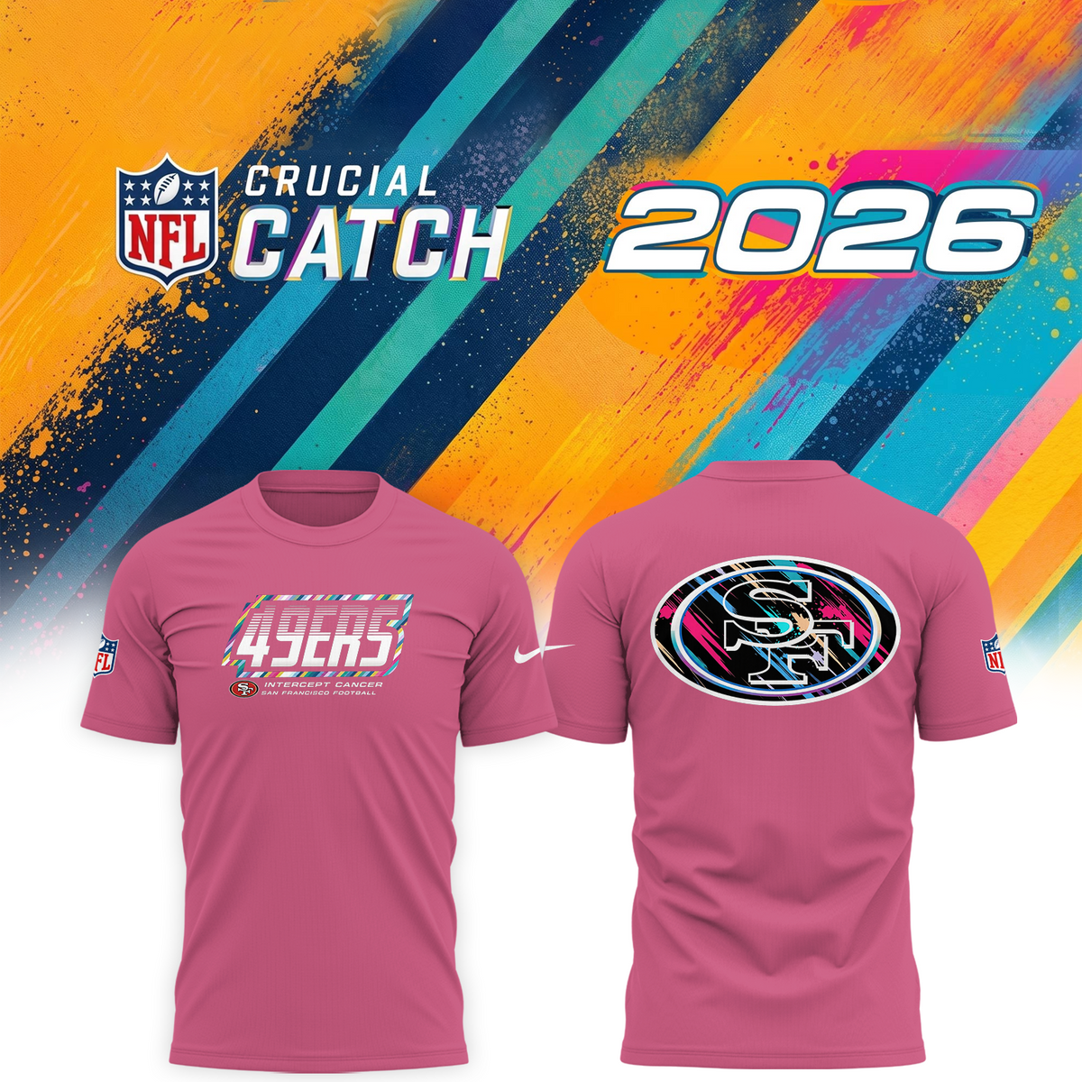 S. F. 49ers 2026 Crucial Catch Limited Tshirt