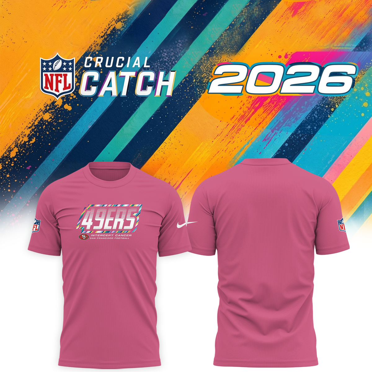S. F. 49ers 2026 Crucial Catch Limited Tshirt