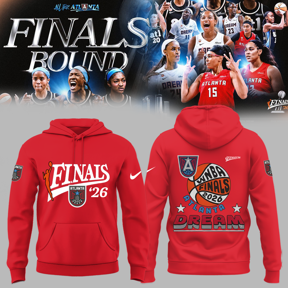 Limited Edition Atlanta Dream 2026 Finals Hoodie