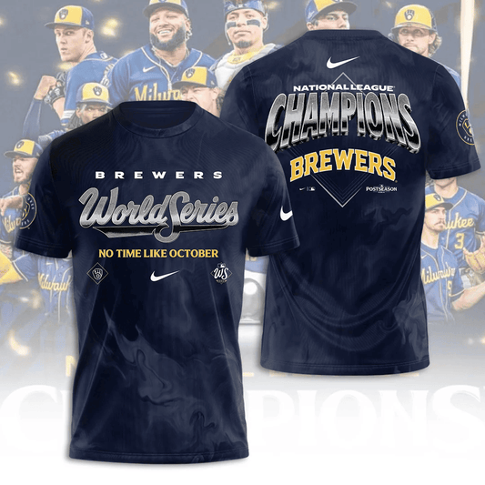 Milwaukee Brewers Fanatics 2026 National League Champions T-Shirt
