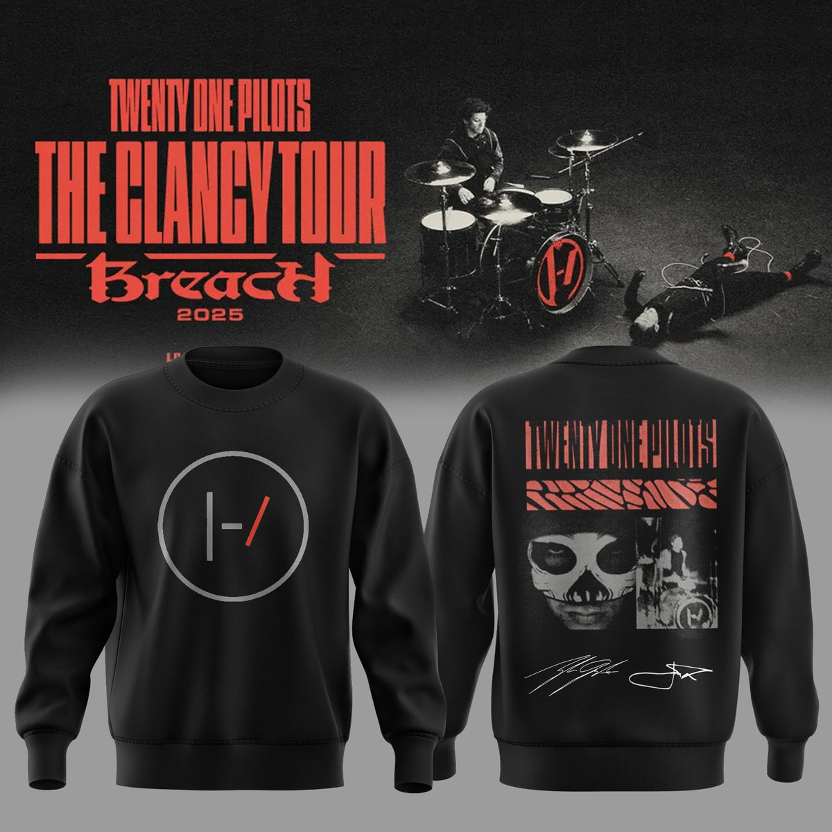 Twenty One Pilots The Clancy Tour: Breach Sweatshirt