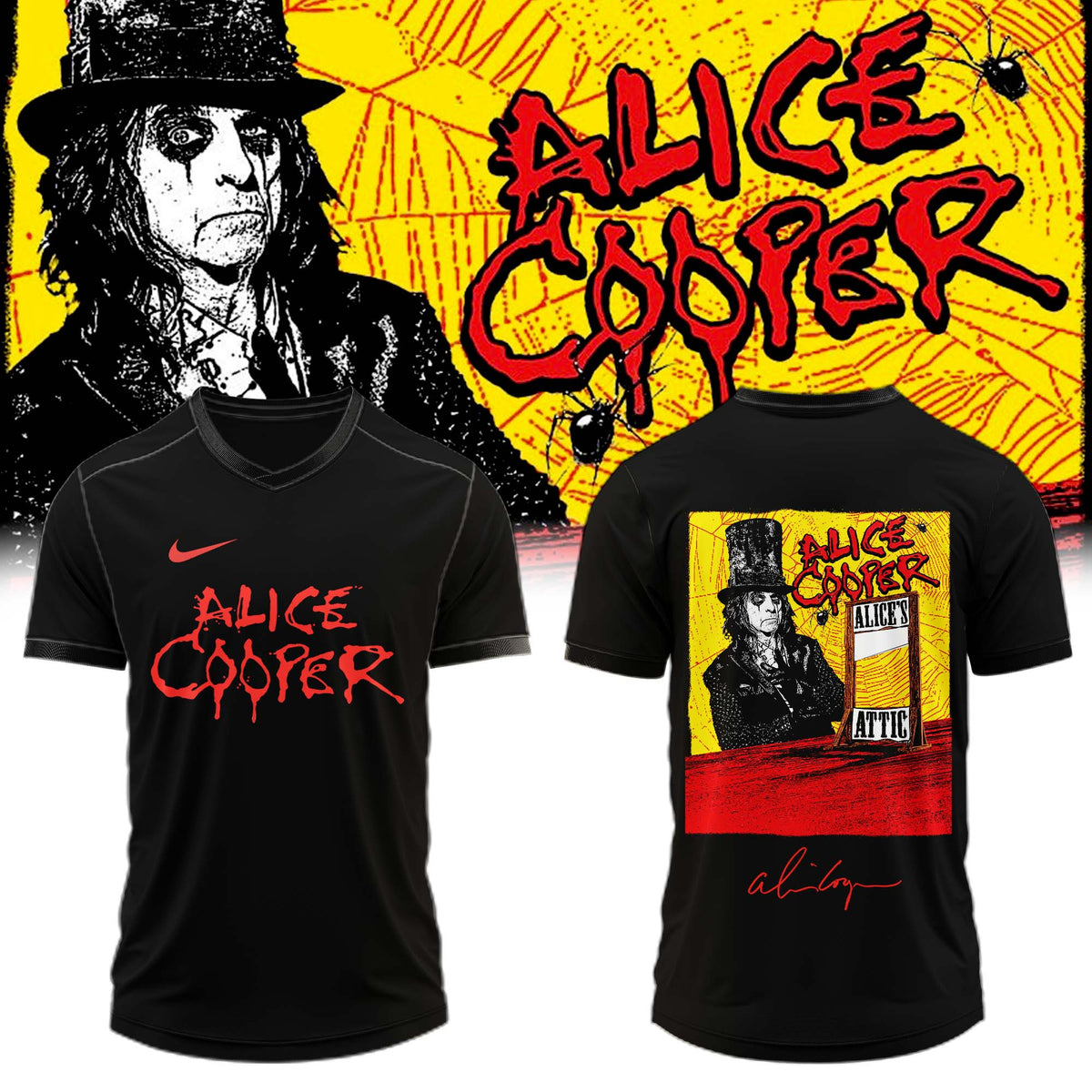 ,,.Alice Cooper “Alice’s Attic Tour” 2026 Signed – Jersey