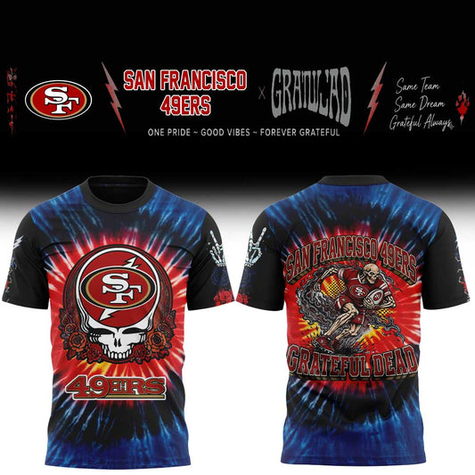 SF 49ers Grateful Dead Skeletons Shirt