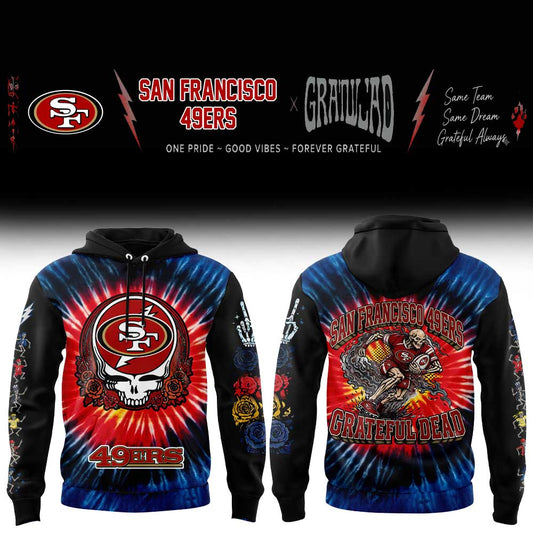 SF 49ers Grateful Dead Skeletons Hoodie