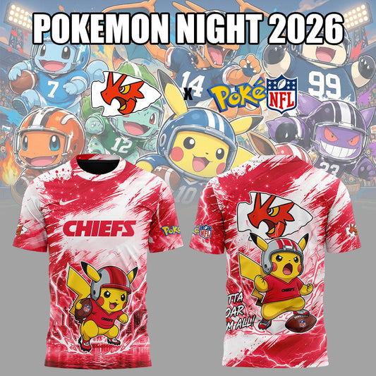 KC Chiefs Pokemon Night 2026 Limited Edition Shirt