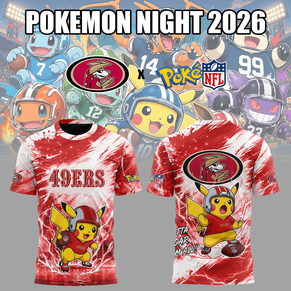 SF 49ers Pokemon Night 2026 Limited Edition Shirt