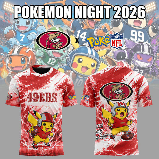 SF 49ers Pokemon Night 2026 Limited Edition Shirt