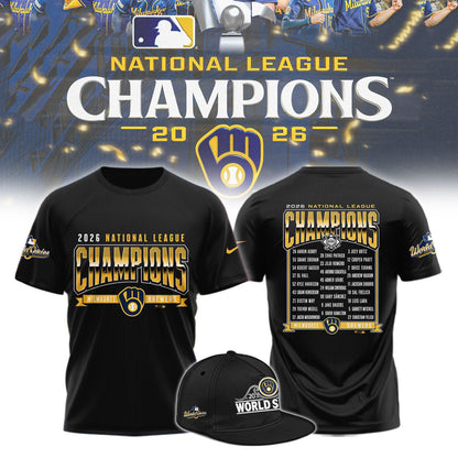 Milwaukee Brewers NLCS Champions 2026 Limited Edition T-Shirt