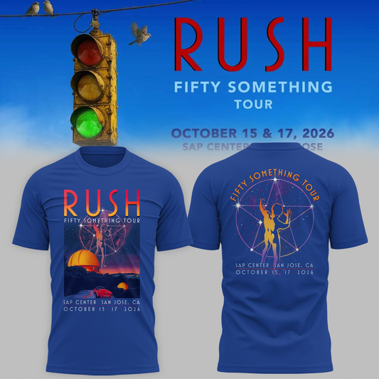 🔥 Rush “Fifty Something Tour 2026” T shirt