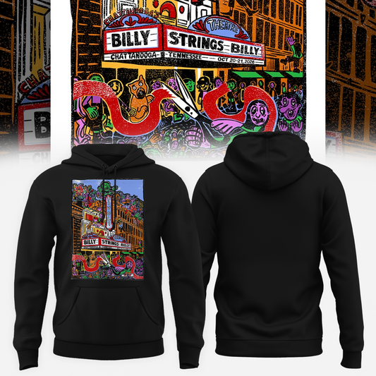 Billy Strings Chattanooga TN 2026 Event Poster At Tivoli Theatre On October 20 21 2026 Hoodie