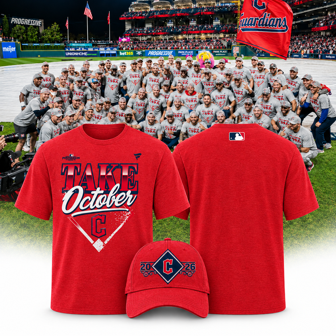 Cleveland Guardians 2026 Take October Tshirt Limited Edition