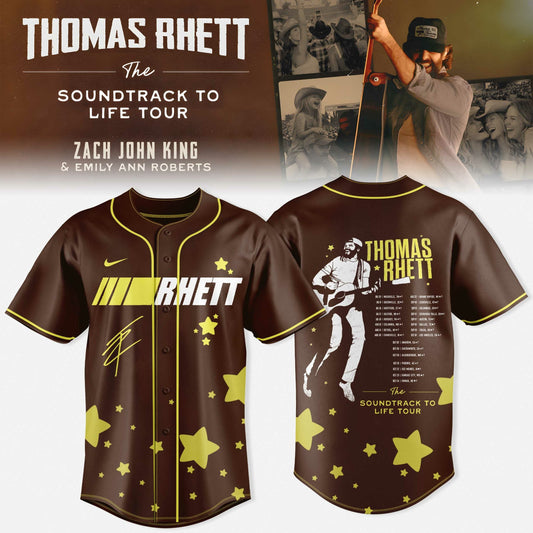 Thomas Rhett The Soundtrack To Life Tour 2026 Baseball Jersey V1