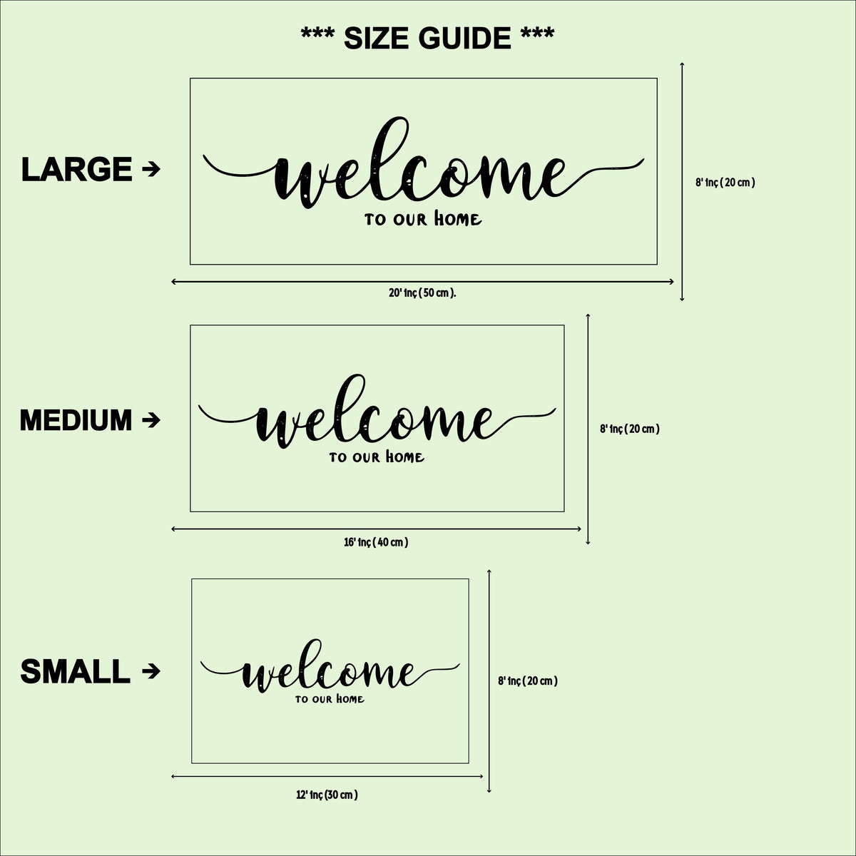 Rustic Welcome to Our Home Sign: Birch Wood Farmhouse Decor