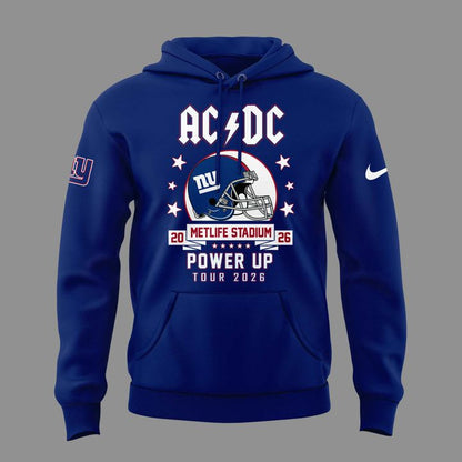 Limited Edition AC/DC x New York Giants - POWER UP TOUR 2026 Hoodie