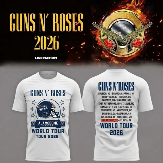 Guns N’ Roses x Alamodome San Antonio 2026 Tour Limited Edition Tshirt