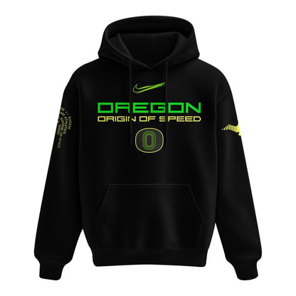 Men's Nike Black Oregon Ducks Origin of Speed Hoodie