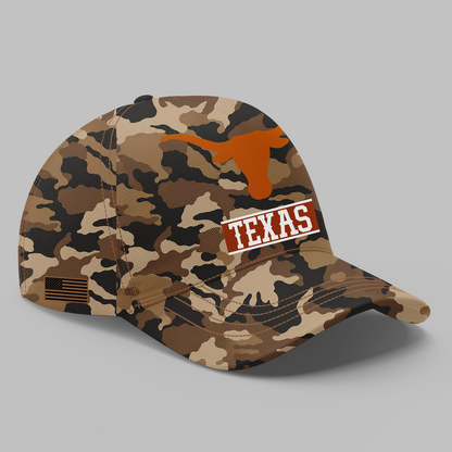 Camo Texas Longhorns 2026 Military Appreciation Sideline Dri-FIT Hoodie