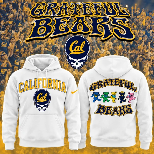 Special Edition Hoodie White Cal Football x Grateful Dead