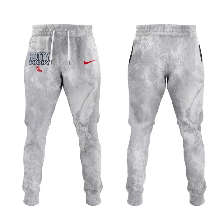Ole Miss Rebels Wear White Graphic Hoodie – Gray Camo