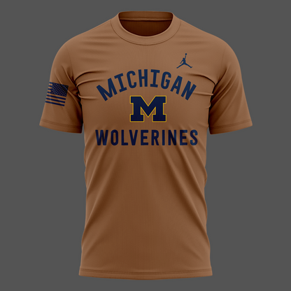 Michigan Wolverines Jordan 2026 Military Appreciation Sideline Dri-FIT T-shirt