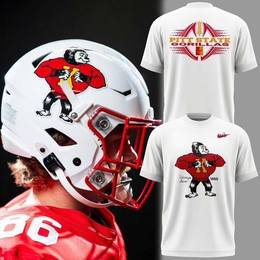 "Vintage Issue 1950" Pittsburg State Gorillas football T-Shirt