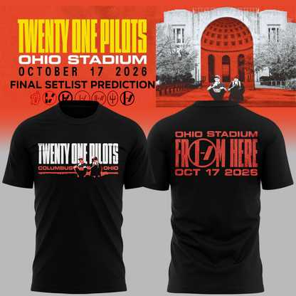Special 2026 Twenty One Pilots Live At Ohio Stadium T-Shirt