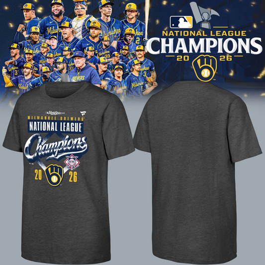 Milwaukee Brewers Fanatics 2026 National League Champions T-Shirt