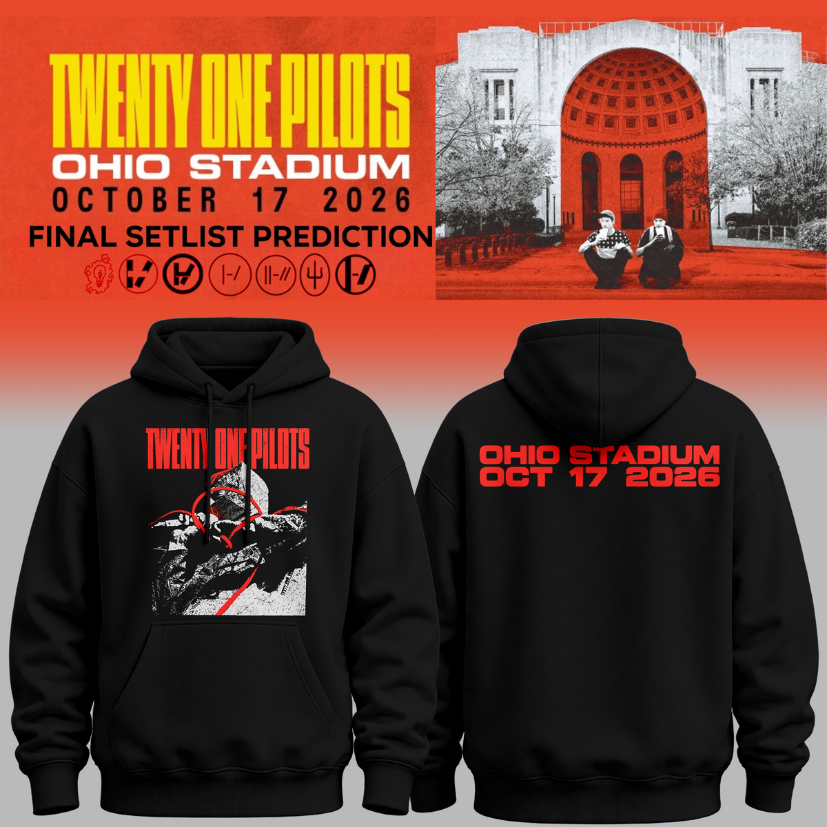 Twenty One Pilots X Ohio State Buckeyes 2026 Hoodie
