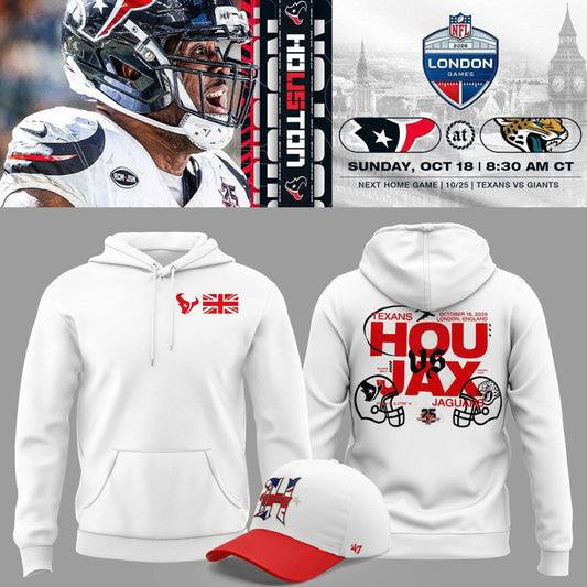 Black Houston Texans 2026 London Game Limited Hoodie
