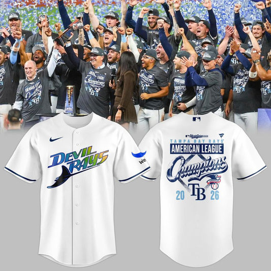 Tampa Bay Rays 20 26 AL Champs Baseball Jersey