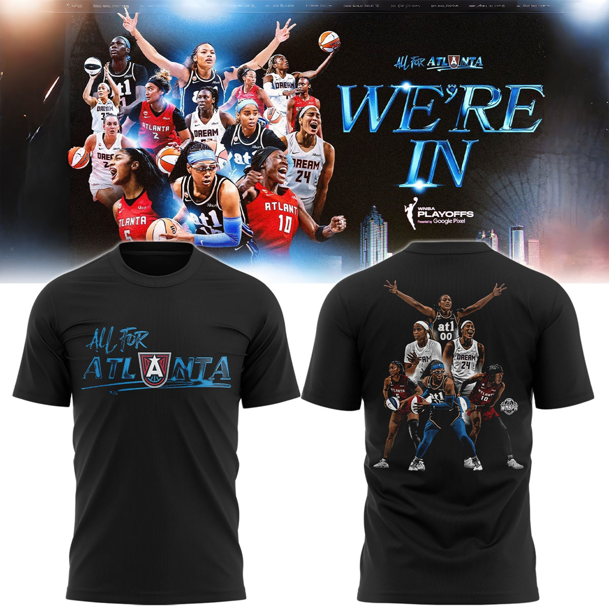 Limited Edition Atlanta Dream Playoffs 2026 ATL All the Way T-Shirt
