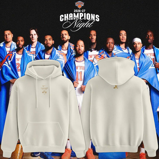 Unisex White New York Knicks 2026 Champions Night "The Champs" Hoodie