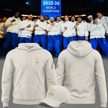 Unisex White New York Knicks 2026 Champions Night "The Champs" Hoodie