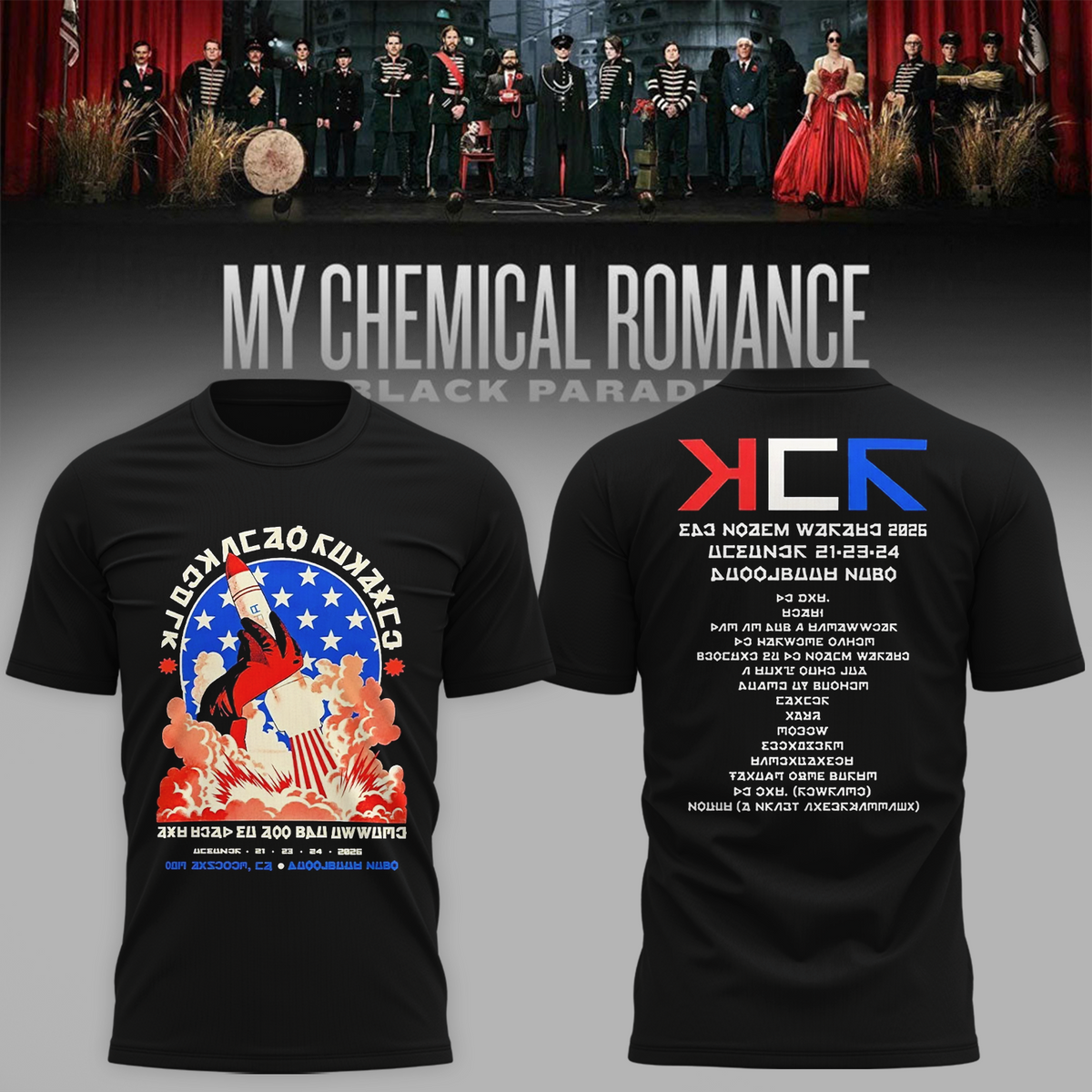 My Chemical Romance Los Angeles CA 2026 Merch Live At Hollywood Bowl October 2026